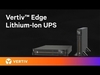버티브, 고효율 단상 리튬이온 UPS 제품군 출시